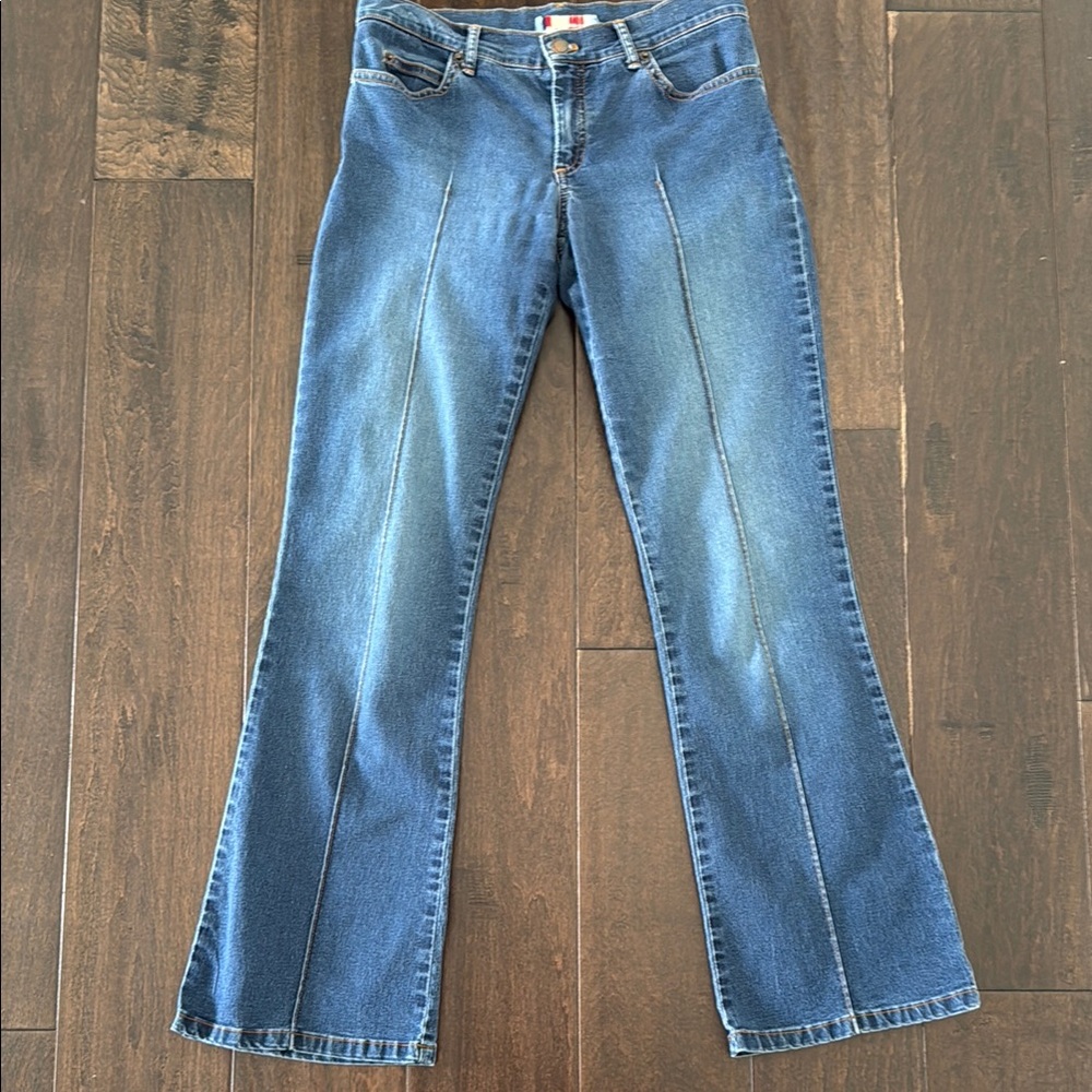 Y2K To the Max Blue Flare Wide Leg Jeans in Soft Denim